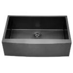 30 inch Farmhouse Kitchen Sink, 16 Gauges Stainless Steel Single Bowl Sink with Bottom Grid and Strainer