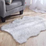 Luxury Decorative" Hand-Tufted Faux Fur Sheepskin Area Rug