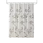 Cecily Burnout Printed Shower Curtain