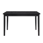 Black Finish Dining Table Casual Style Dining Room Wooden Furniture 1pc Modern Dinette