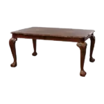 Elegant Design Dark Cherry Finish Dining Table with Removable Extension Leaf Cherry Veneer Wood Dining Furniture