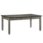 Casual Dining Two-Tone Finish Dining Table of 6 Drawers Rectangular Shape Wooden Furniture
