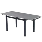 Grey Ceramic Modern Rectangular Expandable Dining Room Table For Space-Saving Kitchen Small Space -Table Top