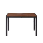 Creative Design Veneered MDF Wood Structure Rectangular Walnut Dining Table