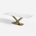 Free Combination Modern Matte Sintered Stone Dining Table 63 x 35.4 x 29.5inch