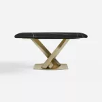 Free Combination Modern Matte Sintered Stone Dining Table 63 x 35.4 x 29.5inch