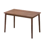 Modern Walnut Solid Wood Rectangular Dining Table of Wooden Legs For Dining Room