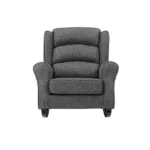 Stylish Gray Fabric Rocking Chair of Wooden Frame And Legs Ideal for Living Room & Bedroom