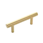 Cabinet Hardware 4.5 in. Pull Bar with Elegant Gold Finish and Durable Brass Construction