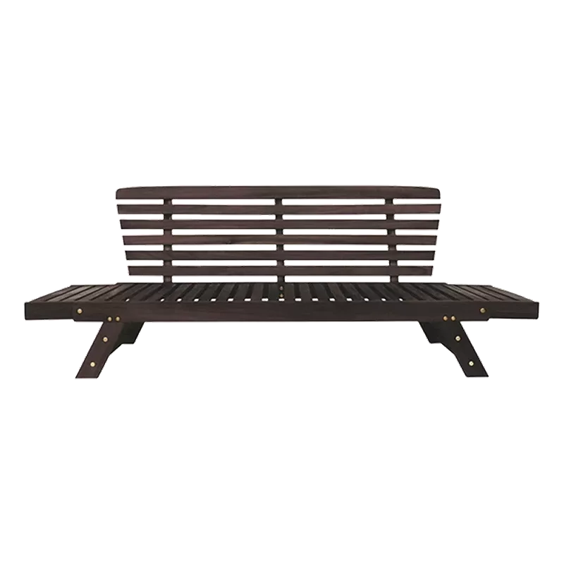 Adjustable Wood Outdoor Couch and Patio Daybed with Premium Hardwood Frame, Expandable Design for Small Places