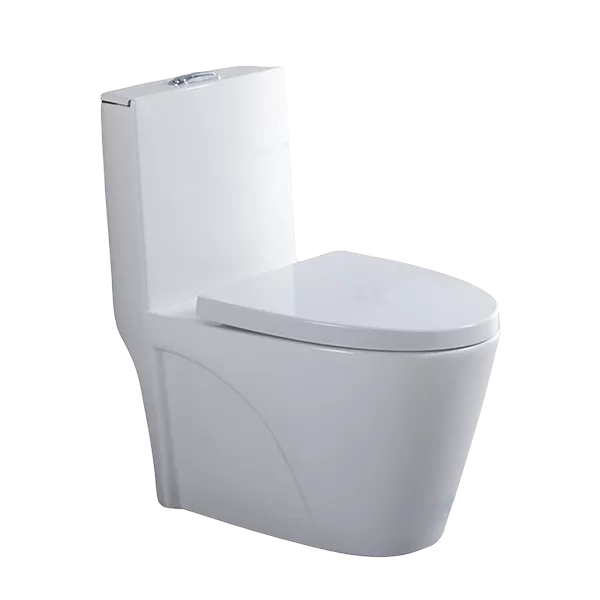 1-Piece High Efficiency Dual Flush Elongated White Toilet with Modern Design