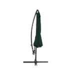 Aluminum Auto-Tilt Market Outdoor Patio Umbrella in Dark Green Color