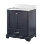30"W Freestanding Single Bathroom Vanity  with 	Navy Blue Ceramic sink