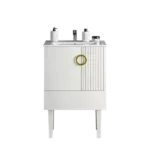 Freestanding 24"W Bathroom Vanity with White Ceramic Sink