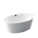 Acrylic Flat-bottom Freestanding tub in White Color