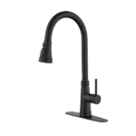 Pull-Down Single-Handle Sprayer Kitchen Faucet in Brushed Nickel