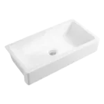Ceramic 37 in. Single Bowl Farmhouse Apron Workstation Kitchen Sink