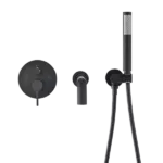 Matte Black Bathroom Tub filler Faucet Wall Mount Bathtub Faucet with Hand shower
