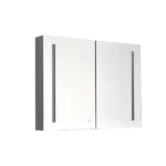 40in W x 30 in H LED Large Rectangular Aluminum Alloy Surface Mount Medicine Cabinet with Mirror