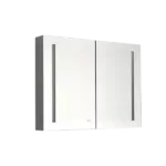 40in W x 30 in H LED Large Rectangular Aluminum Alloy Surface Mount Medicine Cabinet with Mirror
