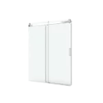 Elan 68 to 72 in. W x 76 in. H Sliding Frameless Soft-Close Shower Door with Premium 3/8 Inch (10mm) Thick Tampered Glass in Brushed Nickel 22D01-72BN