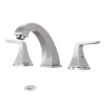 Wall Mounted Bathroom Faucet in Brushed Nickel