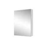 20" W x 26" H White Beveled Edge Single-Door Bathroom Medicine Cabinet with Mirror, Recessed or Surface Mount Bathroom Wall Cabinet