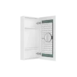 15" W x 30" H White Single-Door Bathroom Medicine Cabinet with Mirror, Recessed or Surface Mount Bathroom Wall Cabinet with Beveled Edges