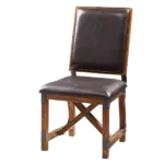 Modern Chocolate Solid Wood Side Chair For Dining Room