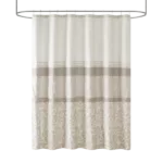 Ramsey Printed and Embroidered Shower Curtain