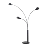 67 in. 3-Lights Archer Adjustable Tiered Arc Metal Floor Lamp