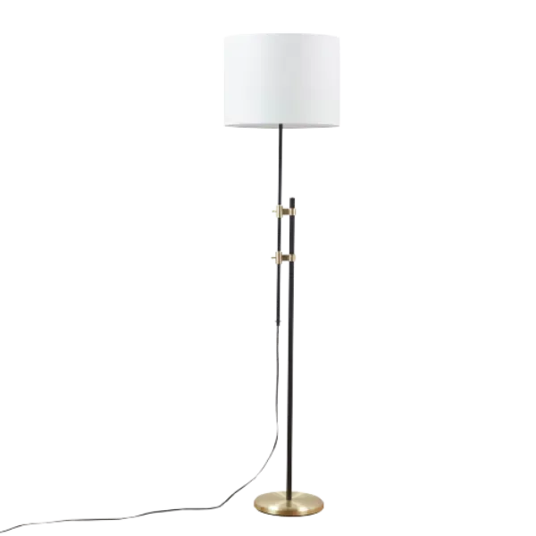 61 in. Ellsworth Asymmetrical Adjustable Height Metal Floor Lamp