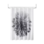 Norah Printed Floral Cotton Shower Curtain