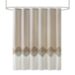Panache Pieced and Embroidered Shower Curtain