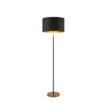 59 in. Metal Floor Lamp for Living Room and Bedroom in Black