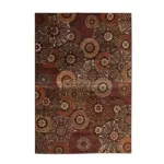 Lundy Rust/Brown/Ivory Area Rug 8x10