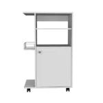 Napenthe 1-Shelf Kitchen Cart with Caster White