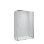 48 in. W x 76 in. H Frameless Bypass Sliding Shower Door in Brushed Nickel