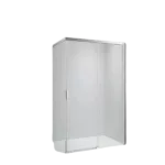 48 in. W x 76 in. H Frameless Bypass Sliding Shower Door in Brushed Nickel