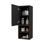 Chidester 4-Shelf Medicine Cabinet in Black Wengue