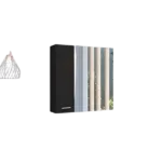 Black Wengue Crawford 4-Shelf Medicine Cabinet