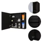 White Crawford 4-Shelf Medicine Cabinet