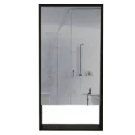 Burlington Rectangle Medicine Cabinet with Mirror Black Wengue