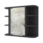 Roseburg 6-Shelf Medicine Cabinet with Mirorr Black Wengue
