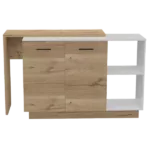 Chesterfield 2-Shelf 1-Drawer 3-Division Kitchen Island White