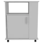 Kit Lower Microwave Cabinet, Single Door, Three Side Shelve -White