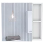 Myrick 2-Shelf Medicine Cabinet with Mirror White