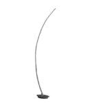 62.25 in. in Bradie Brushed Led Arc Tube Floor Lamp in Nickel