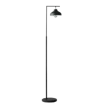 63.25 in. Industrial Farmhouse Metal Floor Lamp in Matte Black