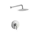 Wall Mount Shower System With Brushed Nickel Finish